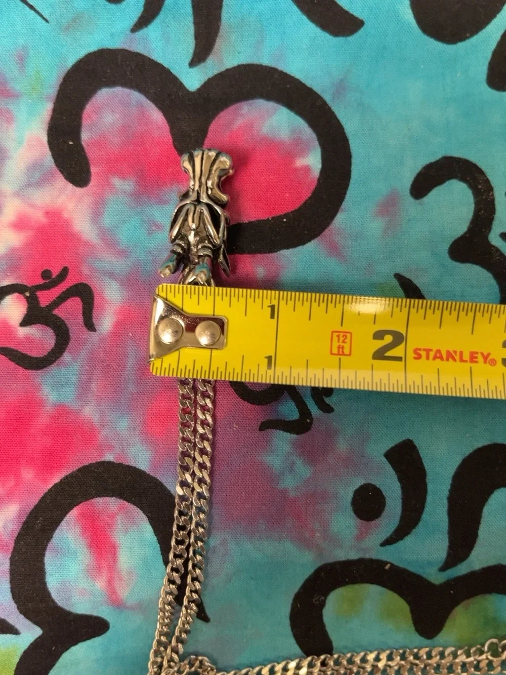 Stainless Steel Dragon Head Pendant Necklace 22” Chain Gothic Fantasy